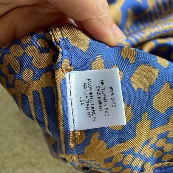 WHIT pattern silk top size M - Picture 5 of 6